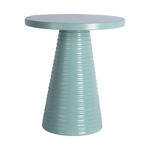 Măsuță auxiliară rotundă din metal ø 40 cm Catania Ribbed – Leitmotiv