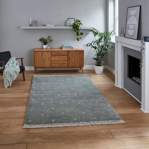 Covor Think Rugs Boho Dots, 120 x 170 cm, gri-image-1