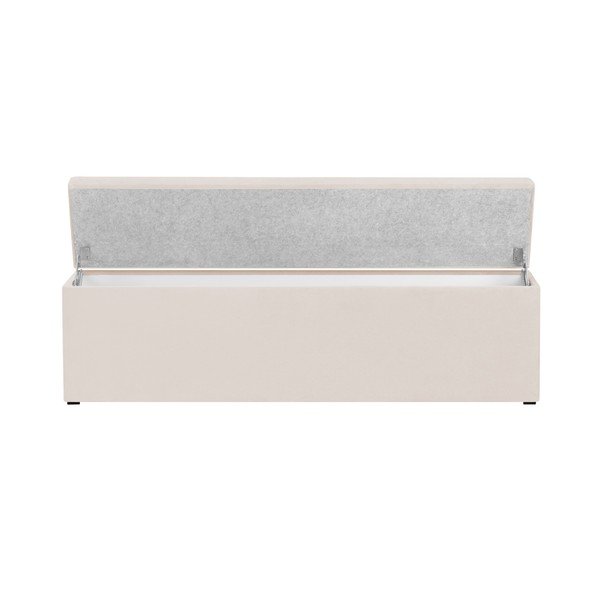 Ladă tapițată cu spațiu de depozitare Kooko Home, 47 x 140 cm, bej-image-4