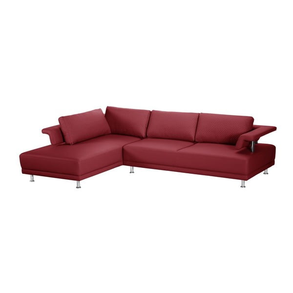 Canapea cu șezlong pe partea stângă Florenzzi Einaudi Red