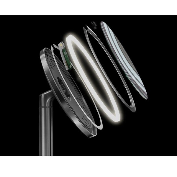 Oglindă de perete/cosmetică (5x) cu led/de mărire ø 20 cm Sensor – simplehuman-image-4