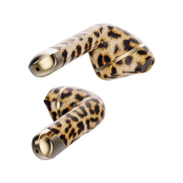 Căști wireless cu etui/carcasă Happy Plugs Air 1 Leopard-image-3