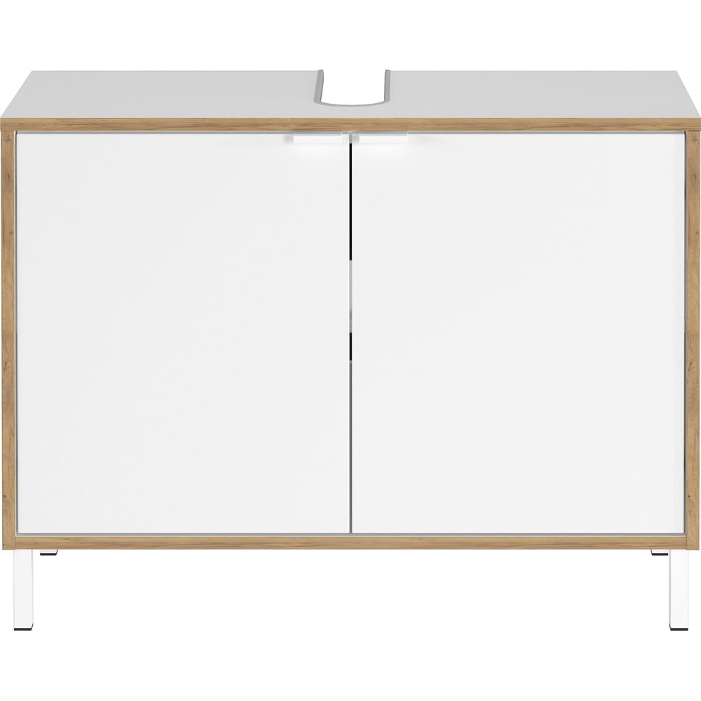 Dulap sub chiuvetă, alb, înalt 80x60 cm Topeka – Germania