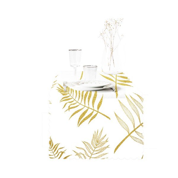 Napron de masă 45x140 cm Leaves – Minimalist Cushion Covers-image-3