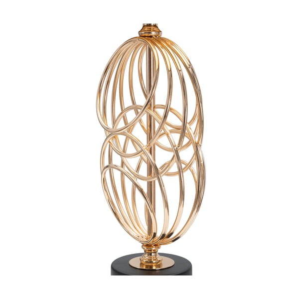 Veioză negru-auriu cu abajur textil (înălțime 58,5 cm) Circly – Mauro Ferretti-image-4