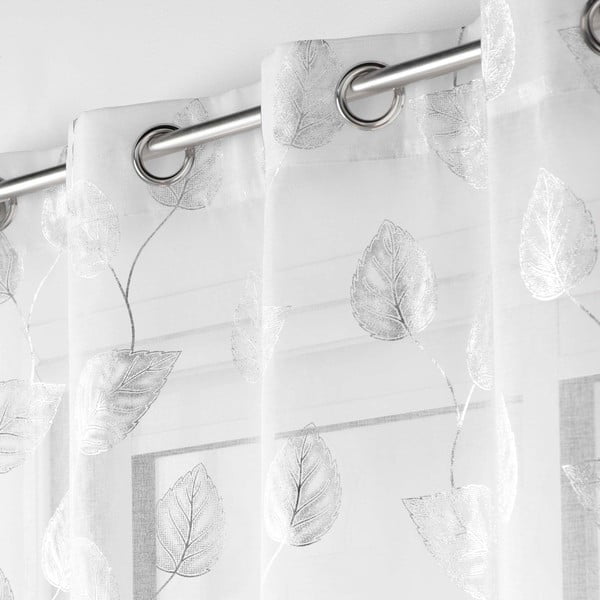 Perdea albă/argintie 140x280 cm Edelia – douceur d'intérieur-image-1