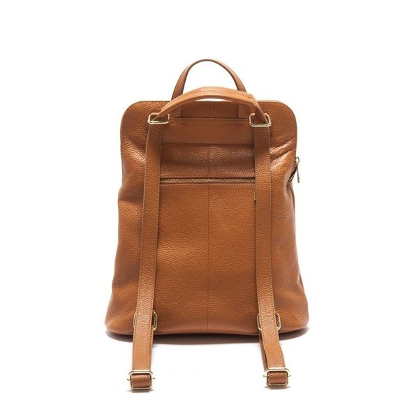 Rucsac din piele Isabella Rhea Iris, maro-image-2