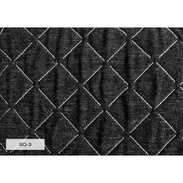 Pat matrimonial negru tapițat cu spațiu de depozitare și somieră 160x200 cm Sleepy Luna – Miuform-image-4