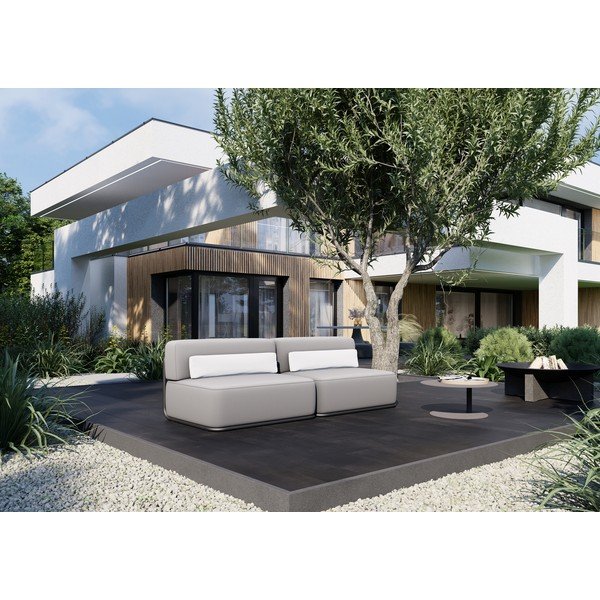 Canapea modulară de grădină gri deschis 204 cm Straw – Sit Sit-image-1