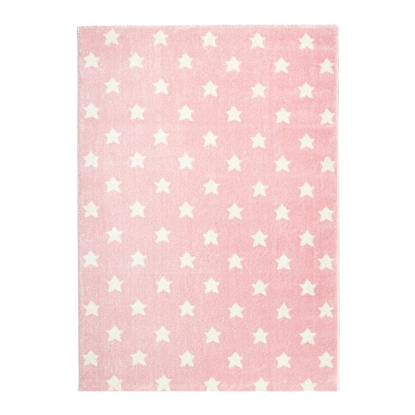Covor pentru copii Happy Rugs Stardust, 80x150 cm, roz