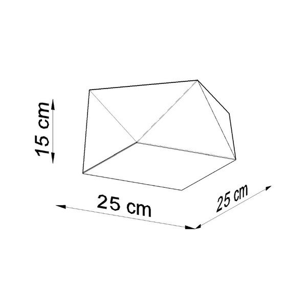 Plafonieră albă 25x25 cm Koma – Sollux-image-4
