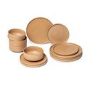 Set 12 vase din gresie Bonami Selection Malia, portocaliu cărămiziu