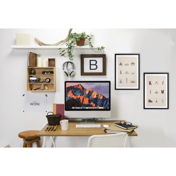 Tablou cu ramă din salcie africană Really Nice Things Famous Buildings, 40 x 30 cm-image-1