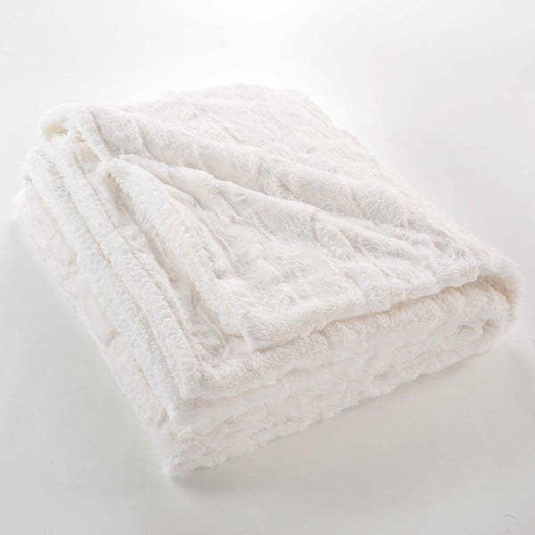 Pătură crem din micropluș/cocolino 180x220 cm Foxy – douceur d'intérieur