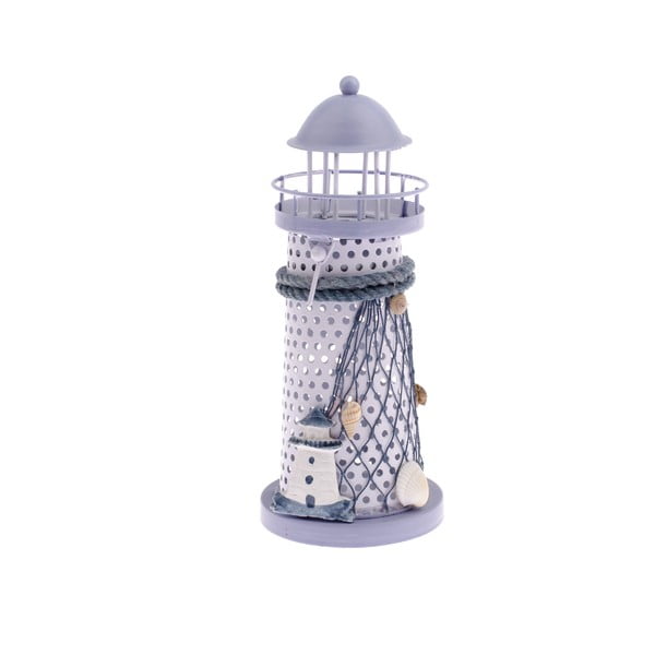 Suport pentru lumânare pastilă Dakls Lighthouse, înălțime 18,5 cm, mov