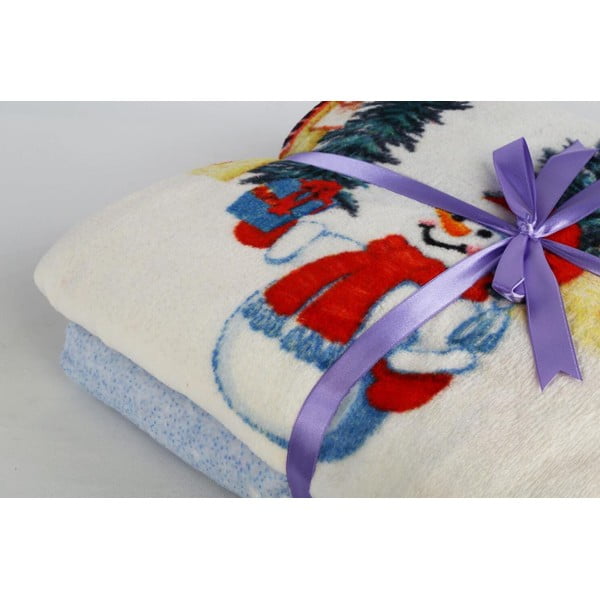 Pătură din amestec de bumbac 150x200 cm  cu model de Crăciun – Mila Home-image-4