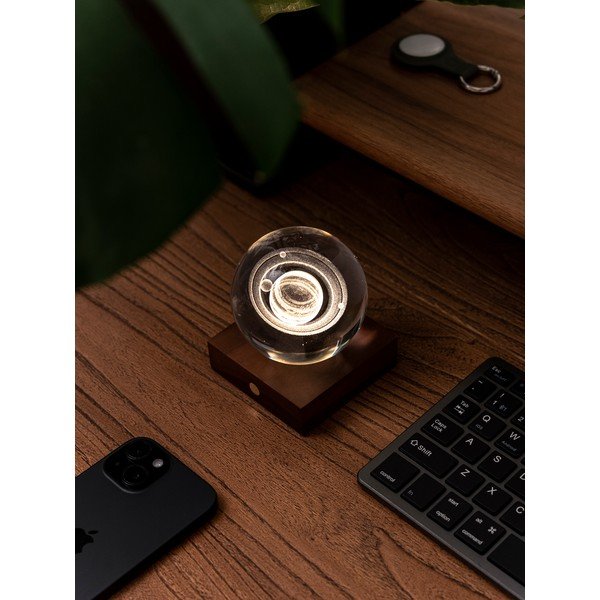 Decorațiune luminoasă maro închis cu USB Amber – Gingko-image-4