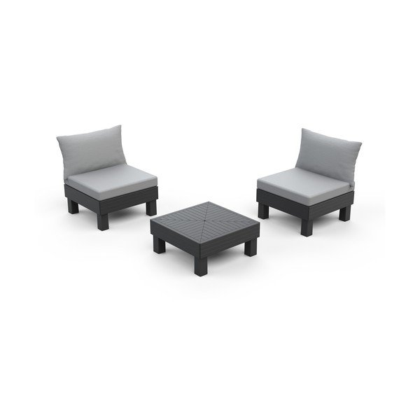Set mobilier de grădină gri pentru două persoane Cantara – Keter-image-2