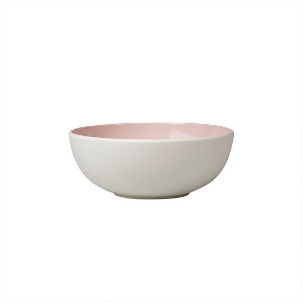 Bol din porțelan Villeroy & Boch Uni, 850 ml, alb-roz