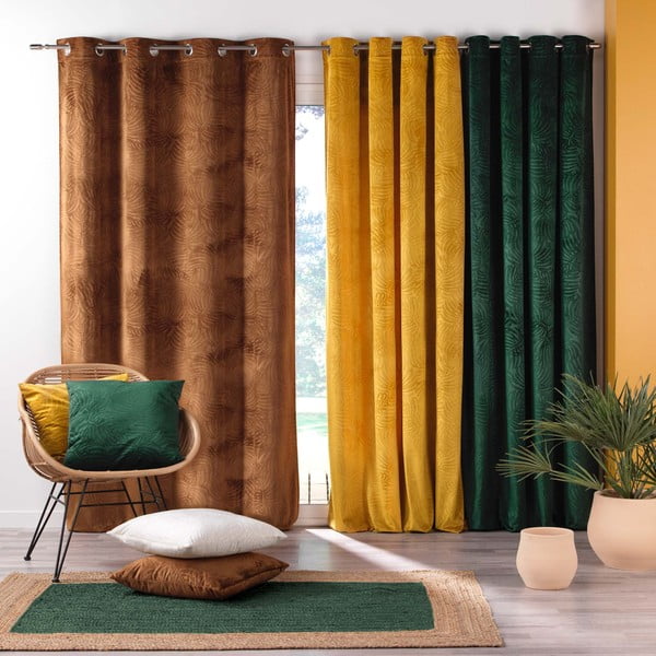 Draperie cărămizie din catifea 140x240 cm Analia – douceur d'intérieur-image-4