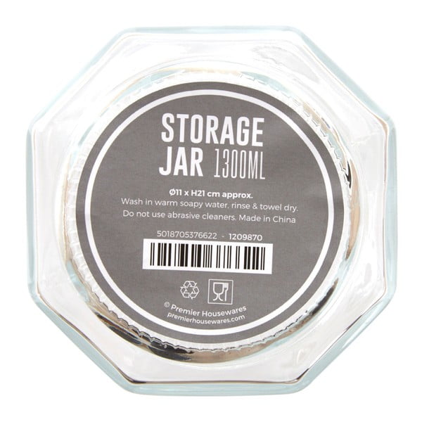Borcan Premier Housewares Hexagonal, 1,3 l-image-2
