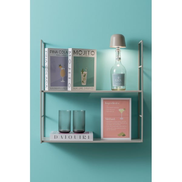 Cutie de depozitare albă/verde din hârtie decorativă 18x4x25 cm Mojito – PT LIVING-image-1