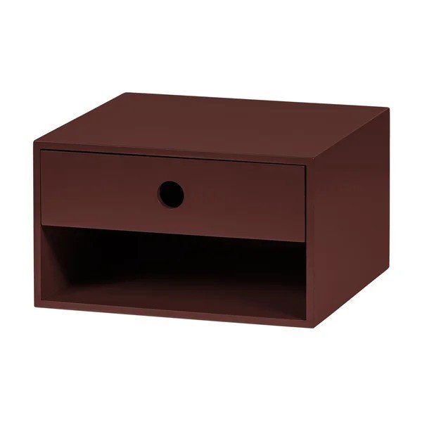 Noptieră burgundy din MDF Nancy – WOOOD