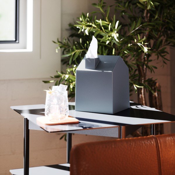 Cutie pentru șervețele din plastic Casa – Umbra-image-1