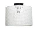 Plafonieră crem cu abajur textil ø 30 cm Goza – Squid Lighting