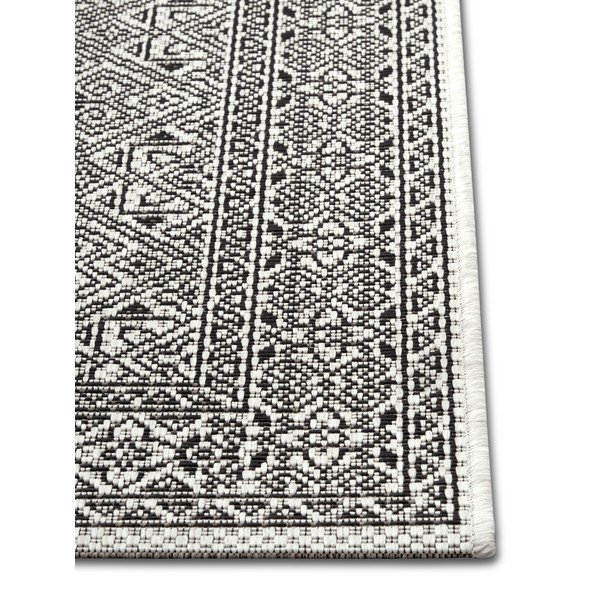 Covor adecvat pentru exterior NORTHRUGS Cuadrado, 70 x 140 cm, negru - bej-image-2