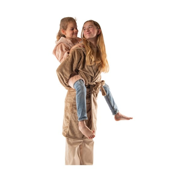 Halat pentru copii maro din micropluș/cocolino Delux – Tiseco Home Studio-image-2