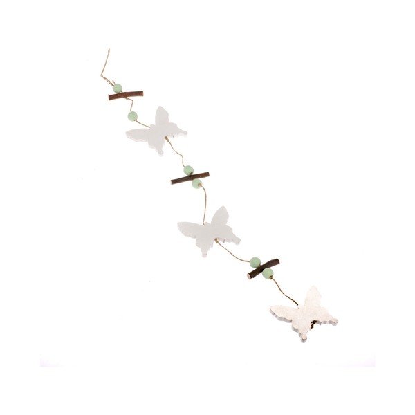 Decorațiune suspendată din lemn Dakls Romantico Butterflies II