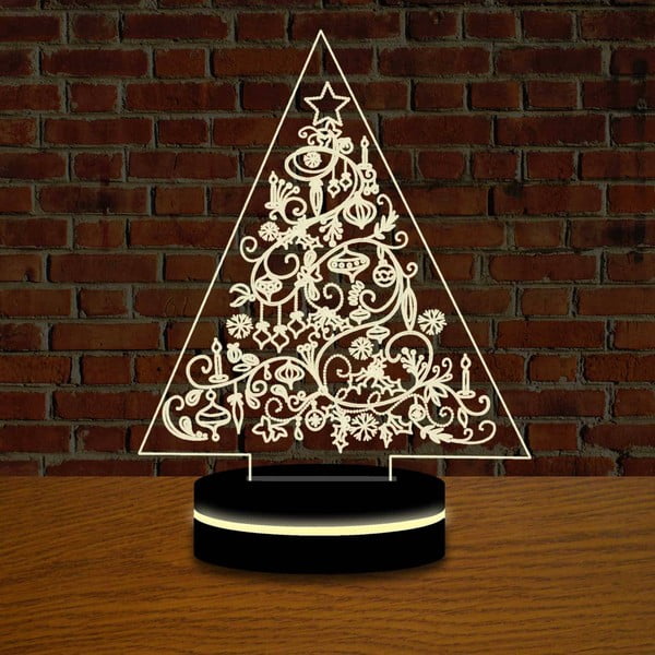 Lampă LED cu efect 3D Christmas Tree