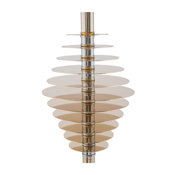 Lampadar cu o construcție aurie Mauro Ferretti Terra, negru-image-4