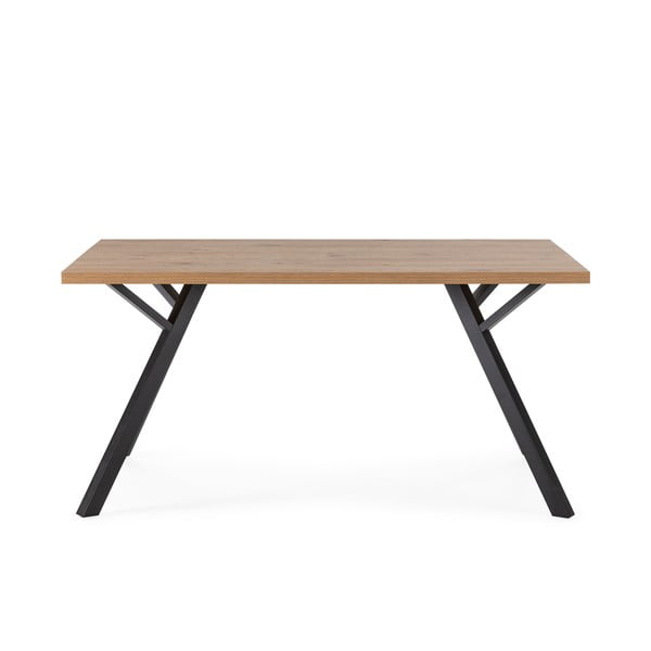 Masă de dining în culoare naturală cu blat din lemn de stejar 90x160 cm Marion – Marckeric