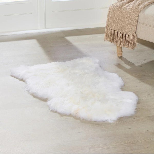 Blană naturală de oaie Native Natural Sheep, 100 x 60 cm, alb-image-1