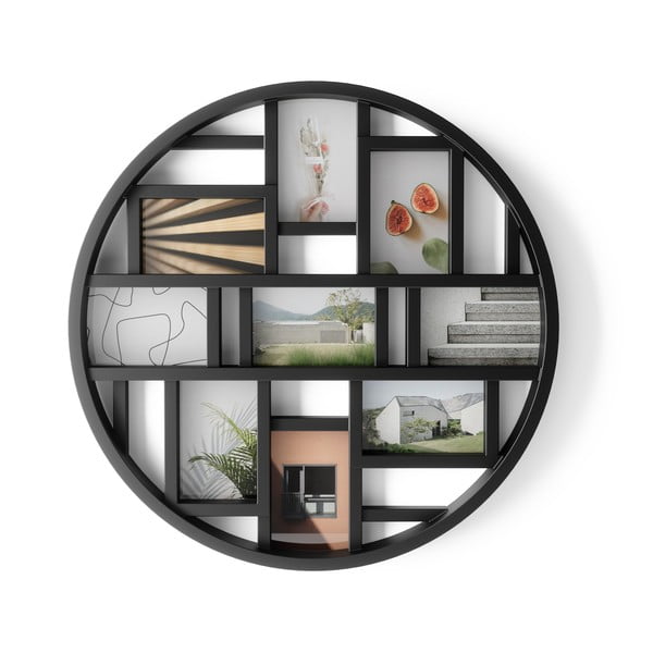 Ramă foto neagră de agățat din plastic Luna – Umbra