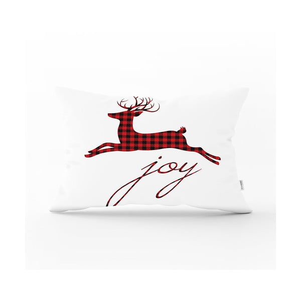 Față de pernă cu model de Crăciun Minimalist Cushion Covers Mr. Rudolph, 35 x 55 cm