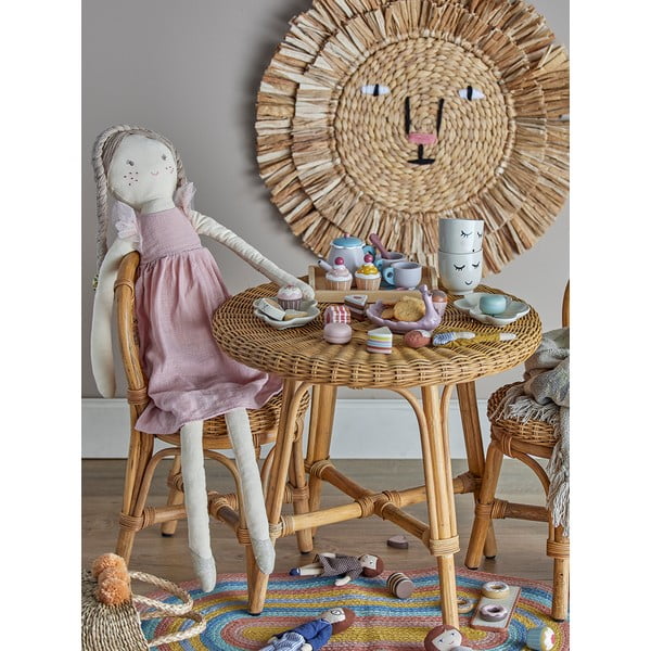 Masă pentru copii rotundă din ratan ø 53 cm Hortense - Bloomingville Mini-image-1