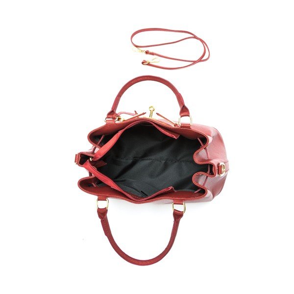 Geantă din piele Isabella Rhea no 183, roșie-image-4