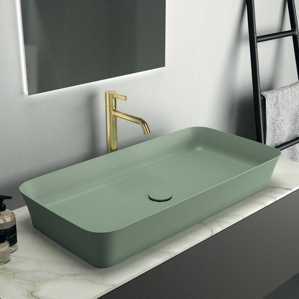 Chiuvetă verde din ceramică 80x40 cm Ipalyss – Ideal Standard-image-1