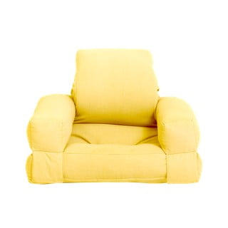 Fotoliu de copii galben de relaxare Mini Hippo - Karup Design