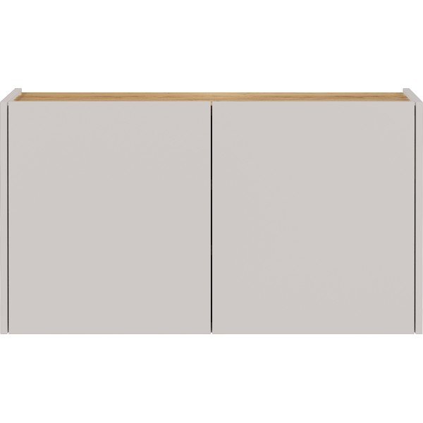 Dulap crem cu aspect de lemn de stejar suspendat 93x52x29 cm Libbiano – Germania-image-2