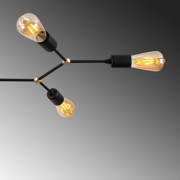 Plafonieră neagră 48x95 cm Sparrow – Opviq lights-image-4