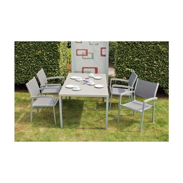 Fotoliu de grădină gri Grace – Garden Pleasure-image-1