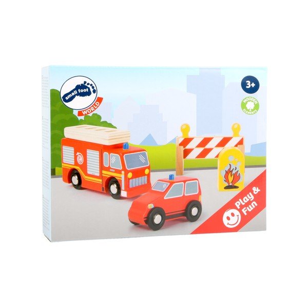 Set stație de pompieri din lemn pentru copii Legler Fire-image-2