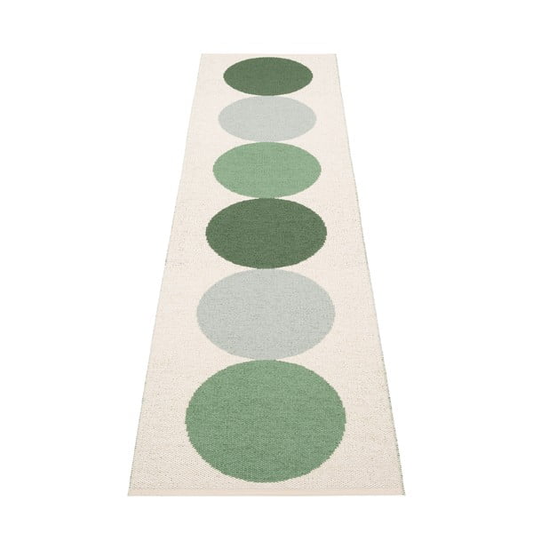 Covor tip traversă pentru interior și exterior verde/crem 70x280 cm Otto Herb – Pappelina