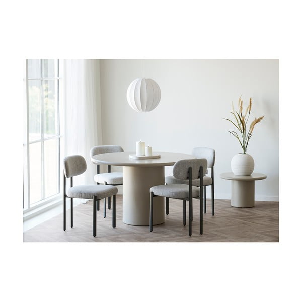 Lustră albă cu abajur textil ø 40 cm Coventry – House Nordic-image-1