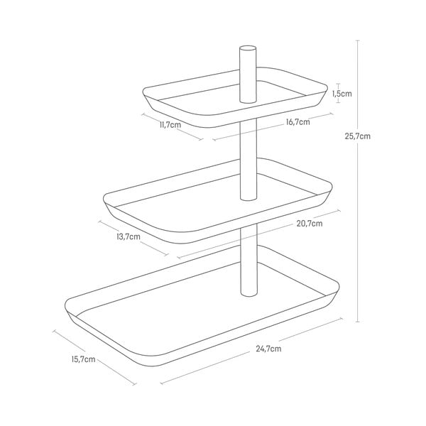 Suport pentru bijuterii din metal Rin – YAMAZAKI-image-4