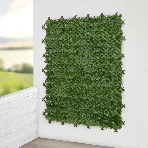 Paravan pentru balcon verde din plastic 300x100 cm Ivy – Maximex-image-4